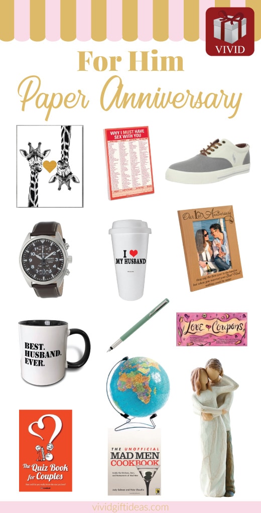 25 Paper Anniversary Gift Ideas for Him - Vivid's Gift Ideas