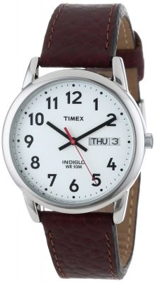 Timex Men's Brown Watch With White Dial