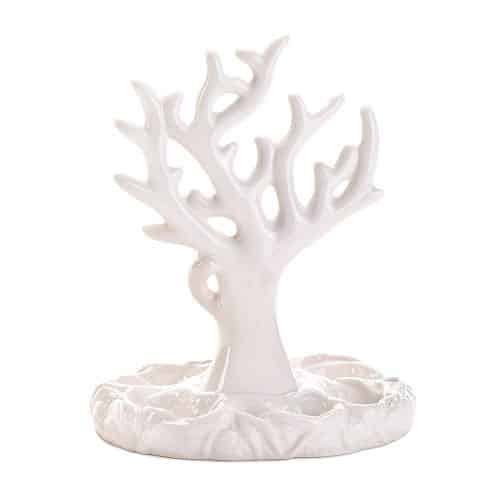 White Coral Jewelry Holder