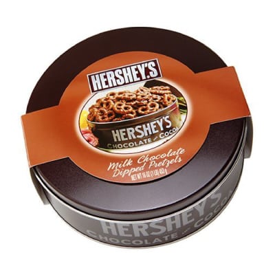 Hershey's Collection Milk Chocolate Covered Pretzels Tin