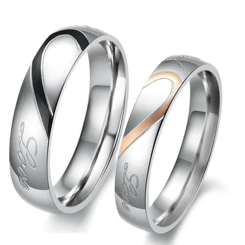 "Real Love" Couples Matching Ring