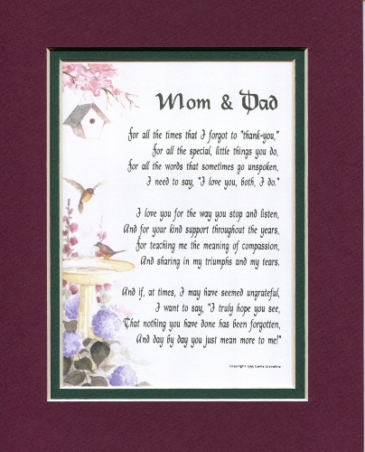 "Mom and Dad" Poem
