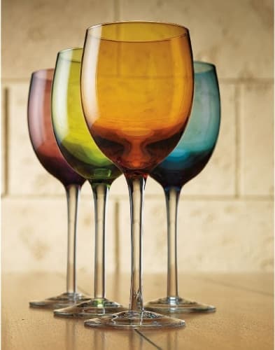 Tuscana Colored Wine Glass Set 
