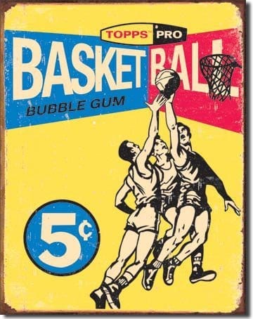 Basketball Vintage Tin Sign