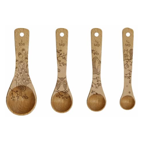 Beechwood Measuring Spoon. Wood Anniversary Gift Ideas.