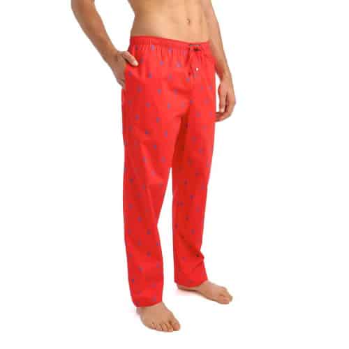 pink polo pajama pants