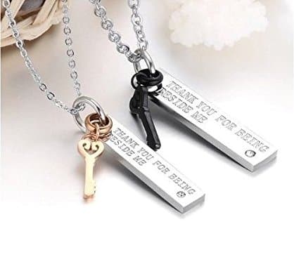 His & Hers Matching Couple Necklace Set