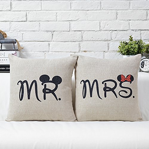 Mr and Mrs Mouse Pillow Set