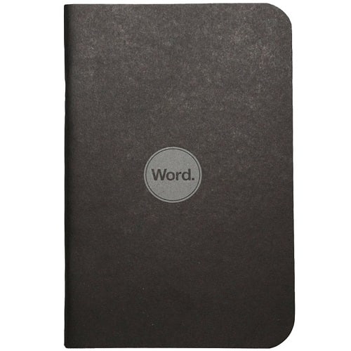 Word Notebooks. School supplies for guys. Off to college gift ideas for boys.