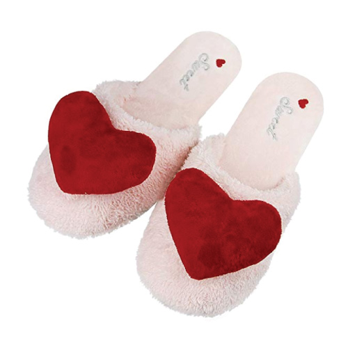 Red Heart Fleece Slippers