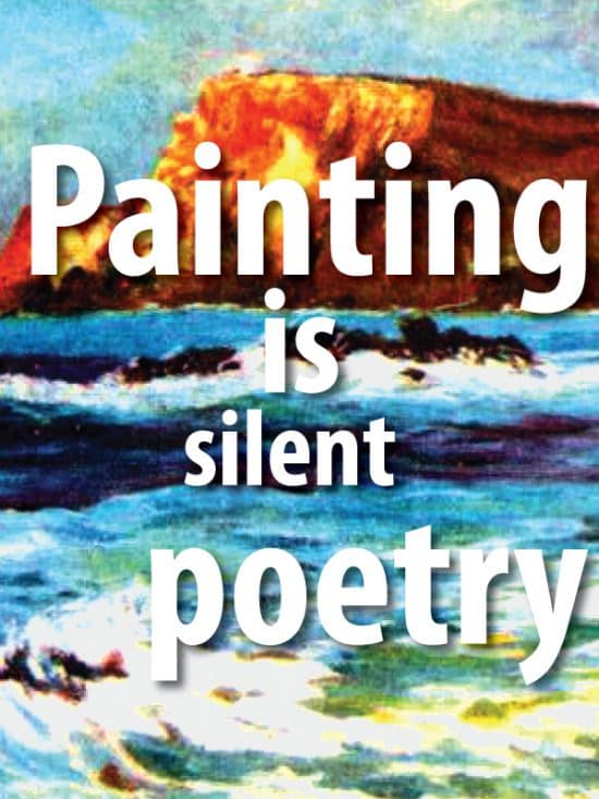 Painting is silent poetry