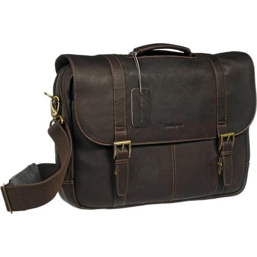 samsonite flap over messenger bag