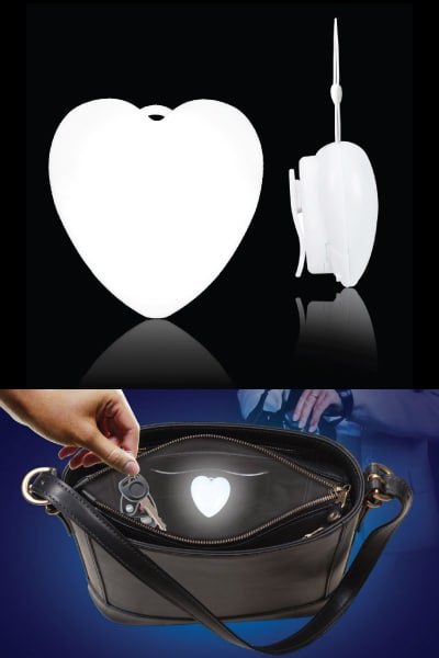 Motion Activated Purse Light. Electronics Gadgets for Her. Tech Gifts for Teens.