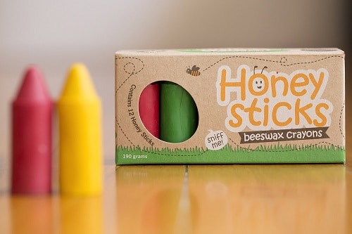Honeysticks 100% Pure Beeswax Crayons. School supplies. Art supplies. Gifts For Kids Just Because.