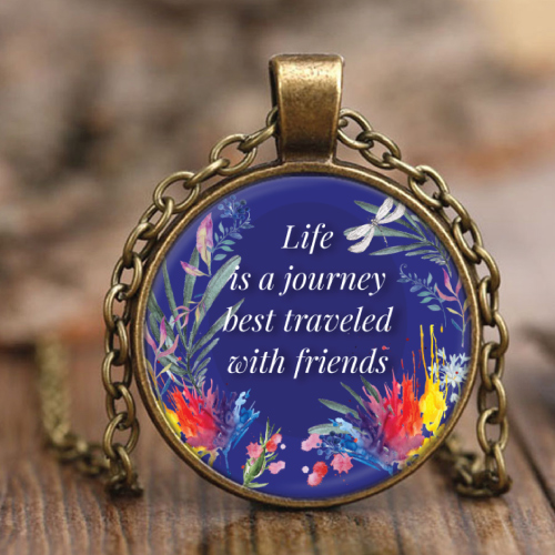 Life Is A Journey Friendship Necklace