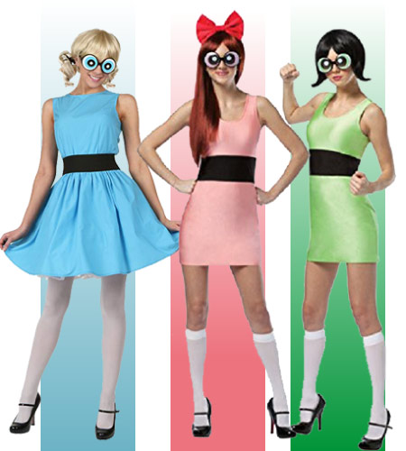 Powerpuff Girls - halloween trio group costume idea