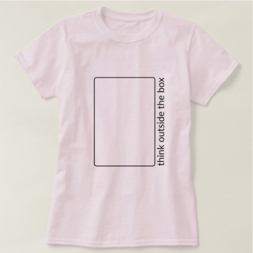 Think Outside The Box T Shirt. College girl outfits. Christmas gifts for college students.