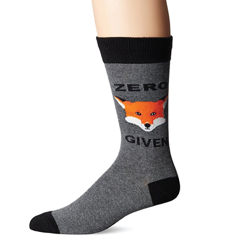 Zero "Fox" Given Funny Sock. Holiday trends 2017.