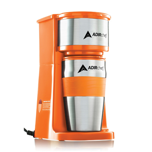 AdirChef Grab N' Go Personal Coffee Maker with Travel Mug