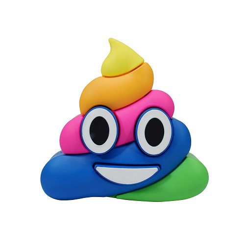 Colourful Poop Portable Charger