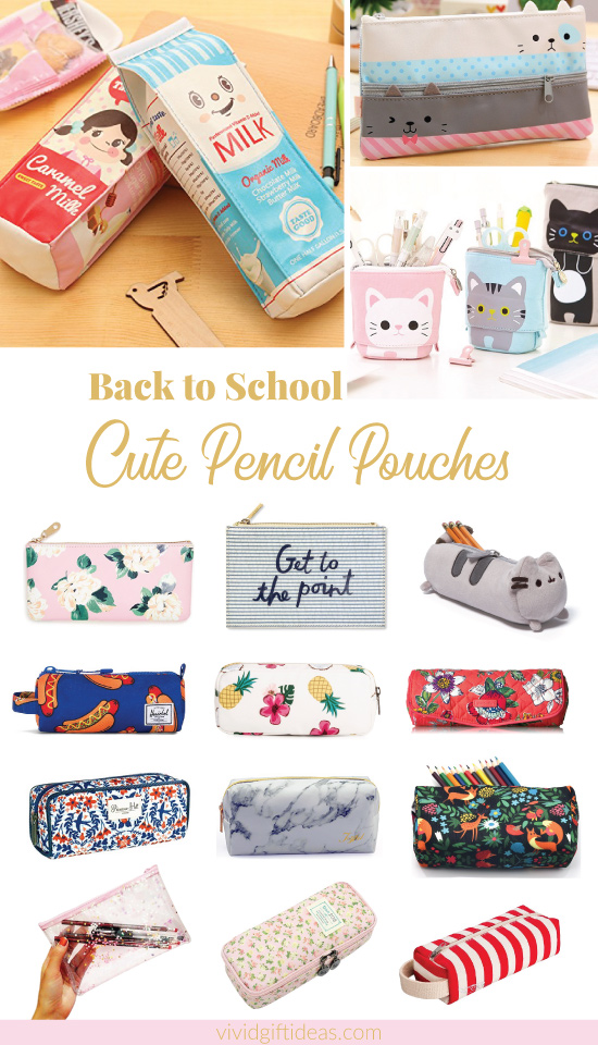 Cute Pencil Boxes Cases Pouches Back To School Supplies Girls Edition Vivid