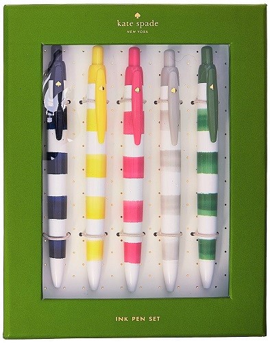 Kate Spade Rugby Stripe Pen Set