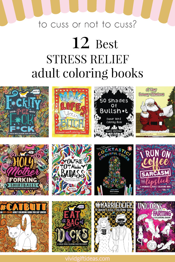 Stress Relief Adult Coloring Books