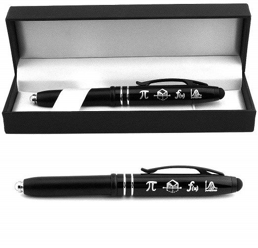 Symbols of Mathematics Engraved Gift Pen 