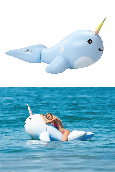 narwhal pool toy