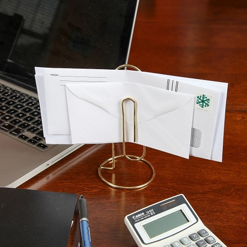 Jumbo Desk Paper Clip Memo Holder