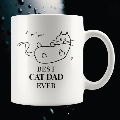Bodhi Paw Best Cat Dad Ever Mug | Cat Coffee Mugs