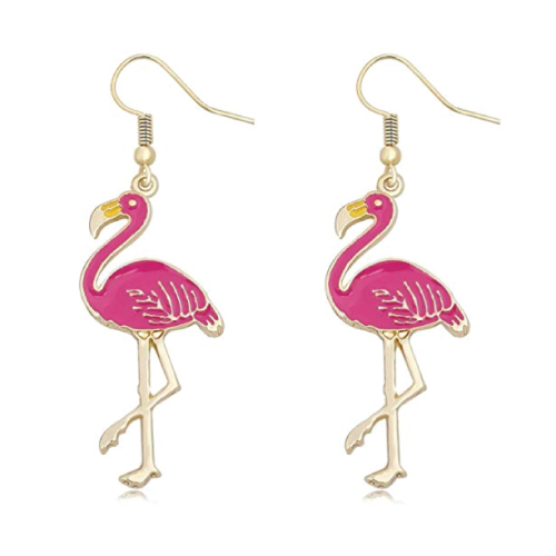 SENFAI Flamingo Bird Dangle Earrings