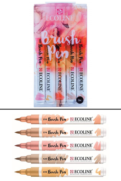 Pink Back to School Supplies - Ecoline Liquid Watercolor Brush Pen