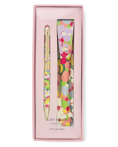 Kate Spade New York Black Ink Pen with Stylus Tip