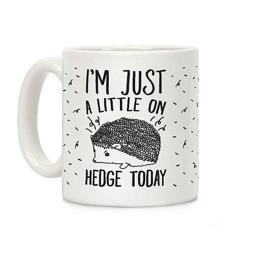 Funny Work Mugs: Funny Hedgehog Mug for Coworkers