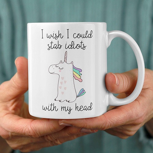 Funny Work Mugs: Funny Unicorn Mug