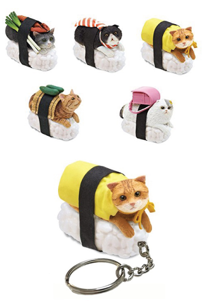 Sushi Cat Keychain | Kawaii Stationery