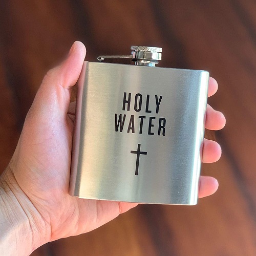 Christmas Gift Ideas | Holy Water Hip Flask | Gifts for Boyfriend