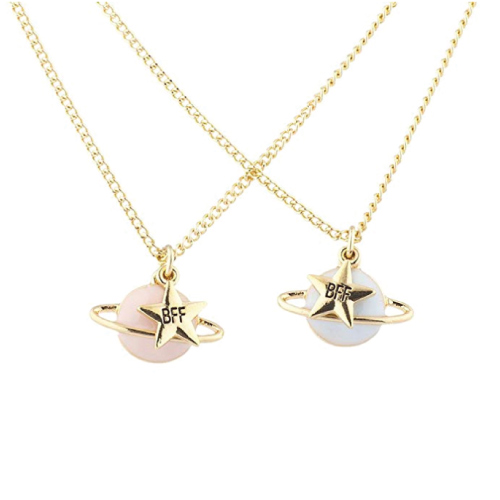 Lux Accessories Planet Star BFF Necklaces