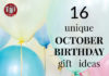 Gifts for October Birthdays