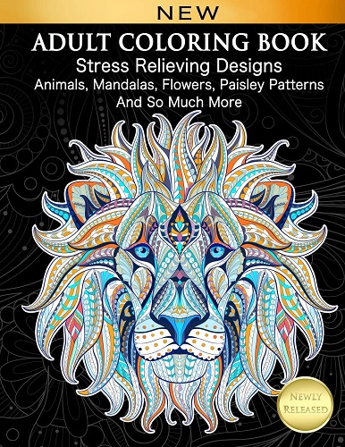 Stress Relieving Adult Coloring Book