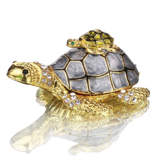 Sea Turtle Bejeweled Jewelry Box