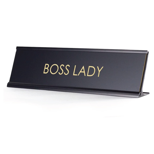 Boss Lady Desk Name Plate for Boss