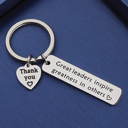 Great Leaders Inspire Greatness Keychain