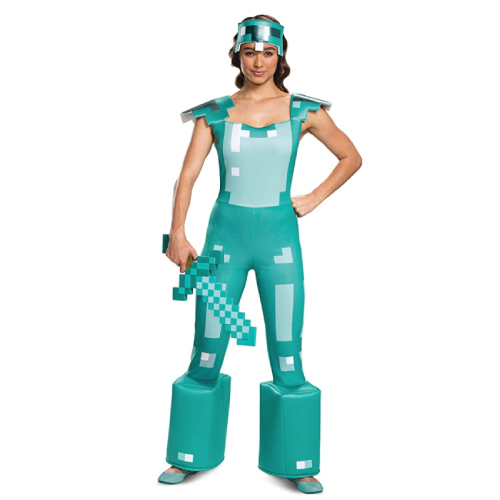 Female Minecraft Adult Armor Costume