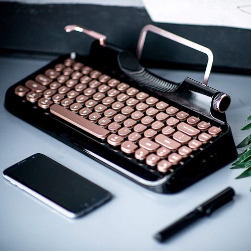 RYMEK Typewriter Style Mechanical Keyboard