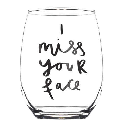 Long Distance Relationships Wine Glass