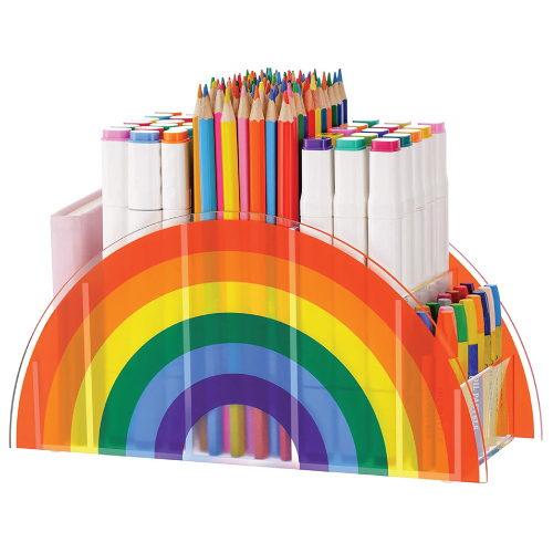 Acrylic Rainbow Pen Holder
