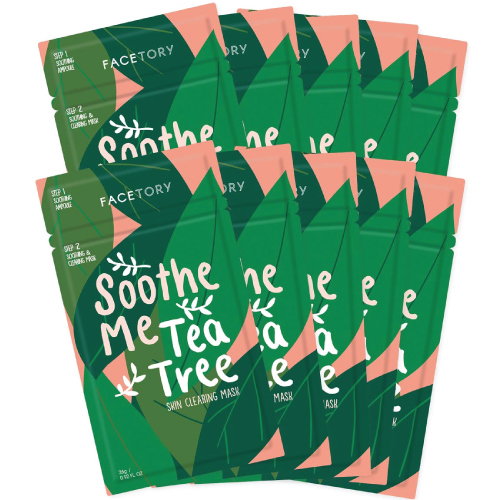FaceTory Soothe Me Tea Tree 2-Step Sheet Mask 