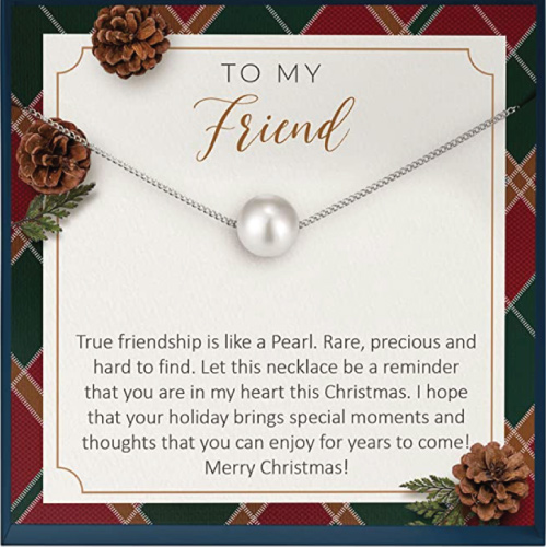 Grace of Pearl Best Friend Necklace Gift